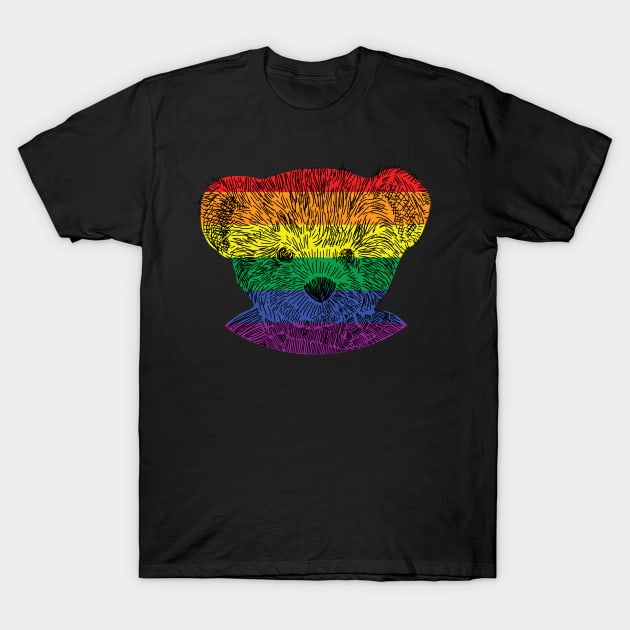 Pride Teddy Bear T-Shirt by ellenhenryart